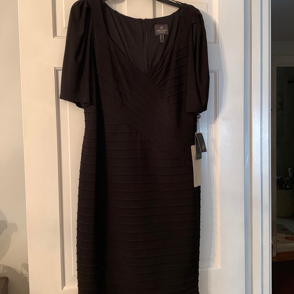 Adrienne papel dress black